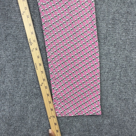 Bloomies x Roller Rabbit 2PC Pajama Set S Pink Skull Sleepwear Coquette Romantic - Picture 16 of 16